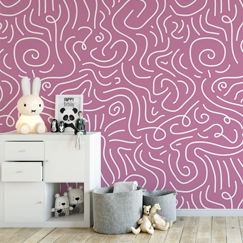 Adesivo Papel de Parede - Linhas Infantil